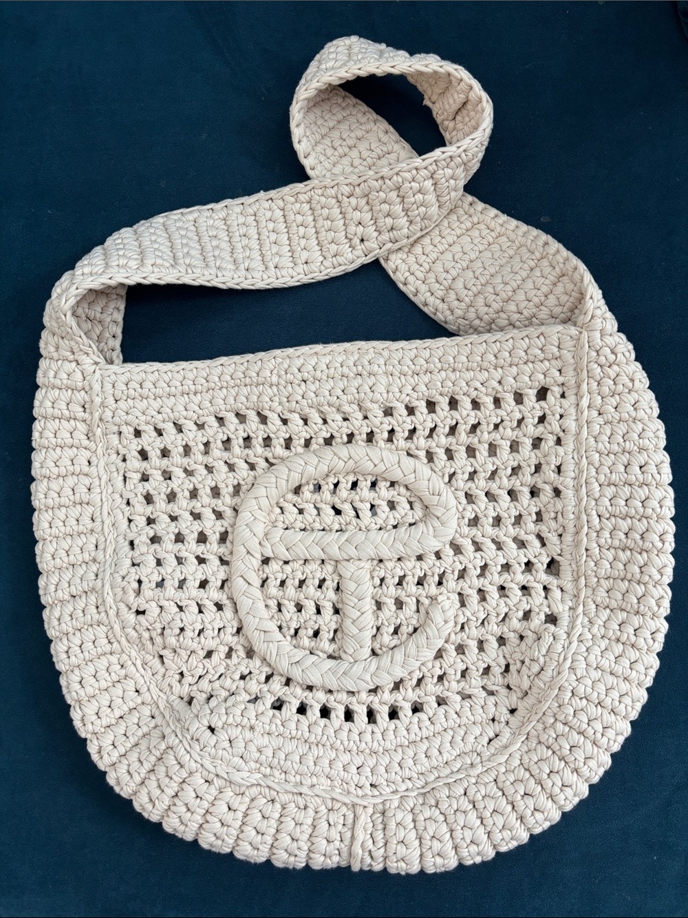 Telfar Braided T-Shirt Bag | Cream
